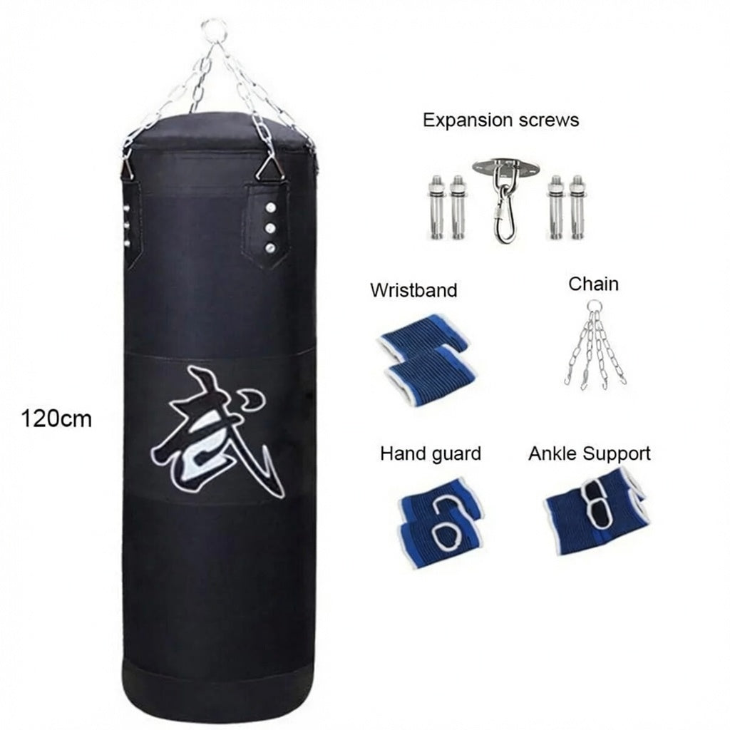 sac de frappe avec chaine suspendu noir
