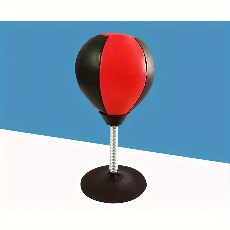 punching ball reflexe rouge et noir boxe