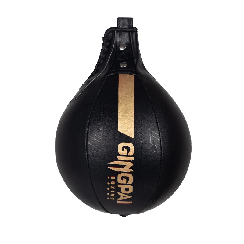 poire de vitesse gonflable dorée boxe