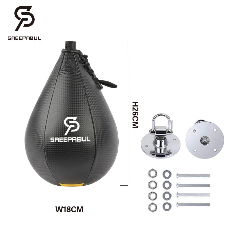 poire de vitesse boxe noire dimension