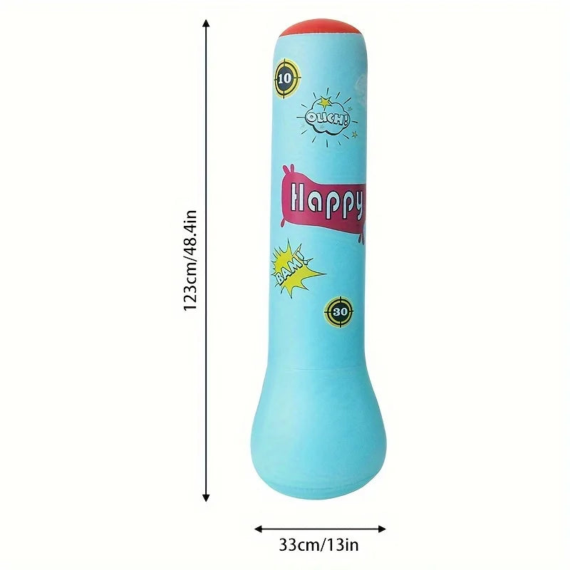 sac de frappe gonflable enfant avec rebond bleu dimensions