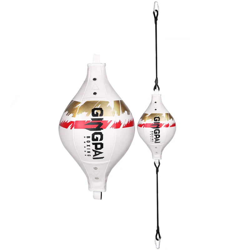 poire de vitesse gonflable double extrémités blanc 