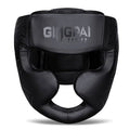 Casque intégral de boxe thaï en simili-cuir