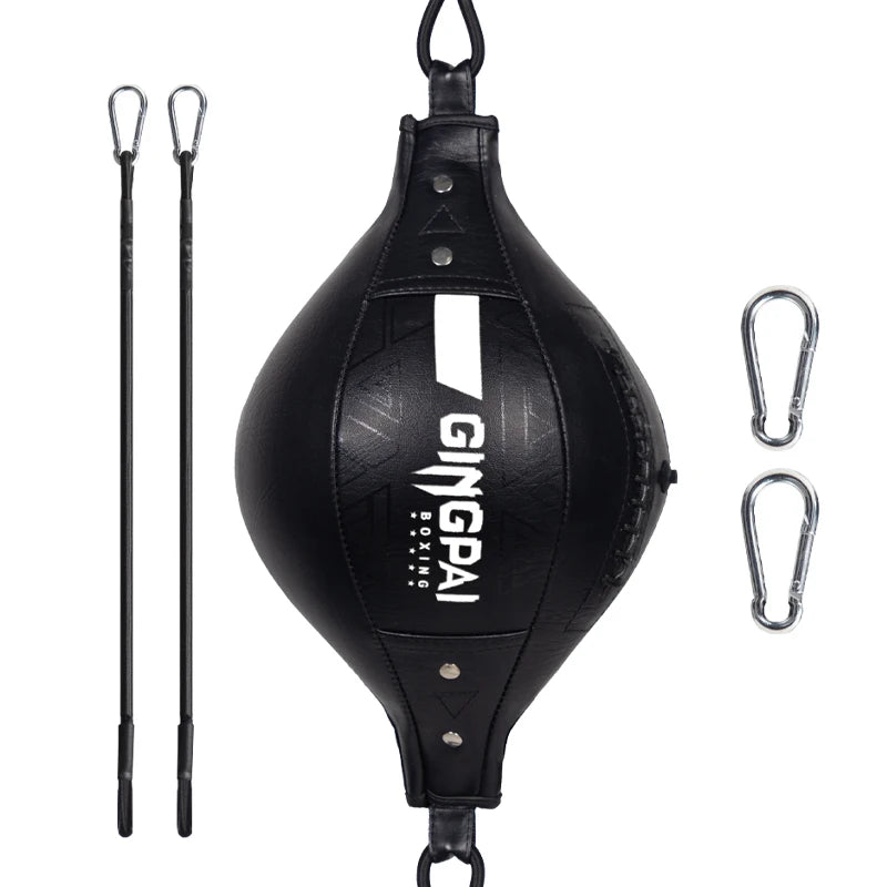 poire de vitesse gonflable double extrémités blanc boxe 
