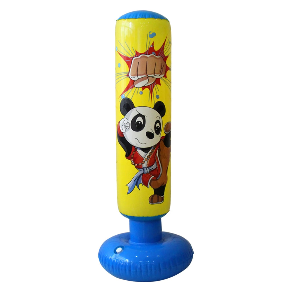 sac de frappe gonflable enfant jaune