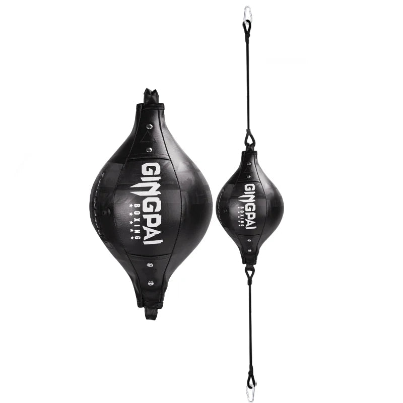 poire de vitesse gonflable double extrémités noire