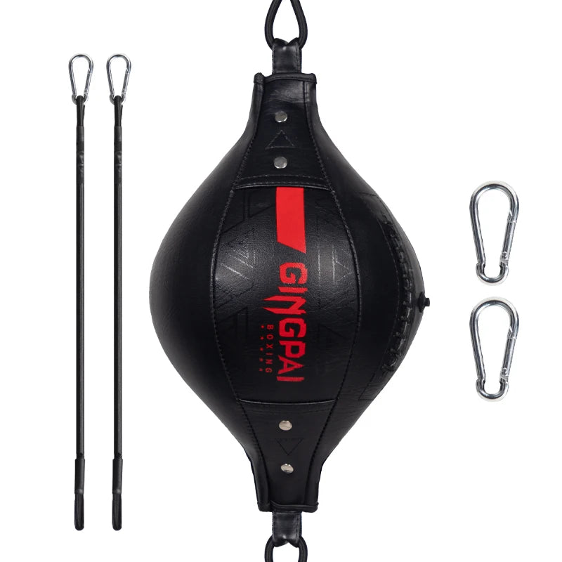 ballon de vitesse gonflable double extrémités rouge boxe