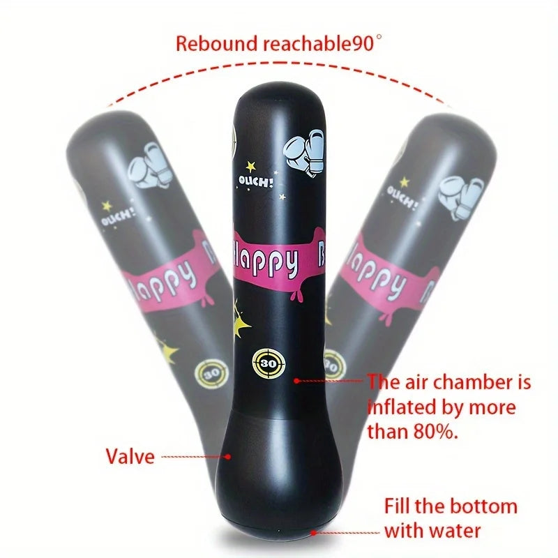 fonctionnemnt sac de frappe gonflable enfant avec rebond 